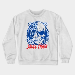 skull tiger Crewneck Sweatshirt